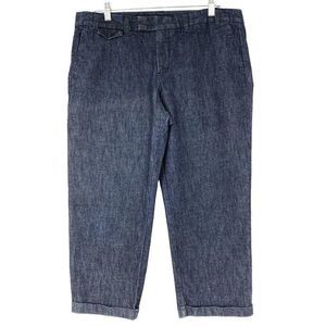 GAP Cuff Trouser Jeans Womens Size 14P release year 2010 washable Crop 2807